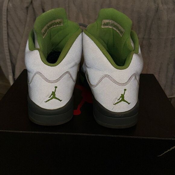 Air Jordan 5 Gray Green Sneakers main image 11